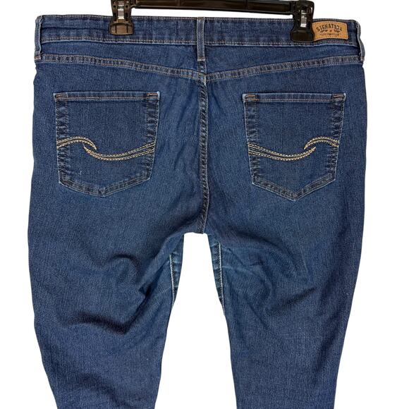 Signature by Levi Strauss & Co. Jeans Womens 18 Blue Denim 5-Pockets Skinny - Picture 7 of 16